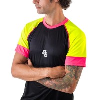 BB Owens Camiseta Preta Rosa Rosa Fluor Amarelo