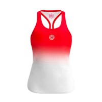 Bidi Badu Crew Gradiant Rosso Bianco Maglietta Donna