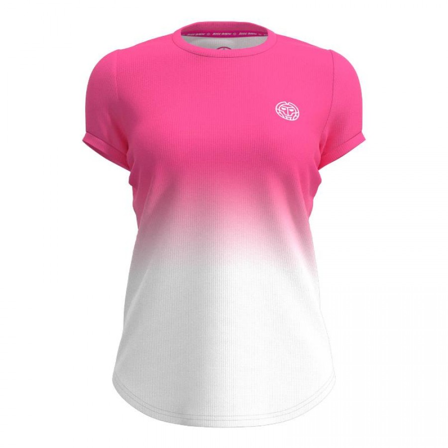 Bidi Badu Crew Gradiant Tee Rosa Branco T-Shirt Feminina