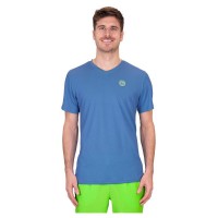 Camiseta Bidi Badu Tripulacão Avesso Azul Verde Neon