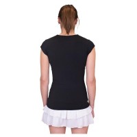 Bidi Badu Crew V-Neck T-Shirt Noir Femme