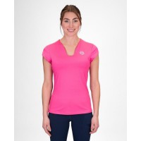 Camiseta Bidi Badu Crew V-Neck Rosa Mujer