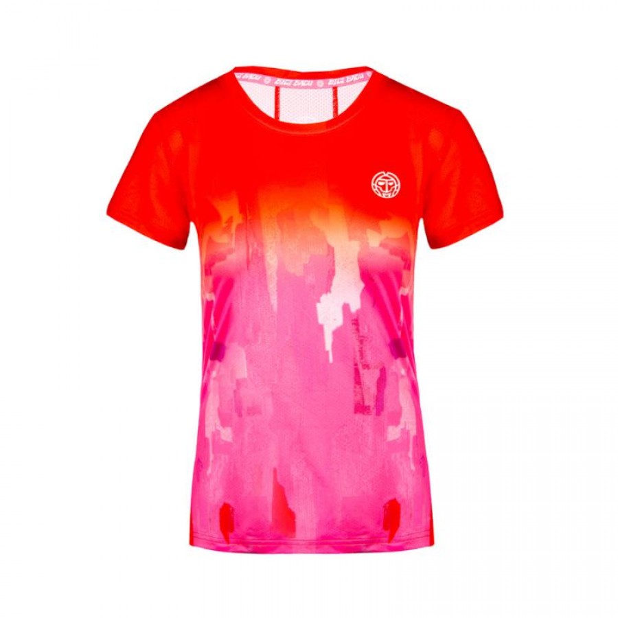 T-shirt Bidi Badu Eve Tech Rosso Rosa Donna