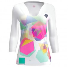 Bidi Badu Kaleido V-Neck Bianco Mix Maglietta Donna Bidi Badu Kaleido V-Neck Bianco Mix Maglietta Donna