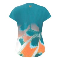 Camiseta Júnior Bidi Badu Melbourne Capsleeve Petroleo Orange