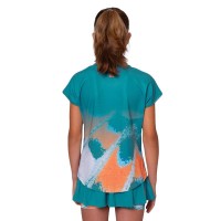 Camiseta Júnior Bidi Badu Melbourne Capsleeve Petroleo Orange