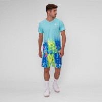 Camiseta Bidi Badu Melbourne V-Neck Aqua Mix