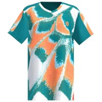 Camiseta Júnior Bidi Badu Melbourne V-Neck Petroleo Laranja