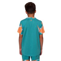 Camiseta Júnior Bidi Badu Melbourne V-Neck Petroleo Laranja