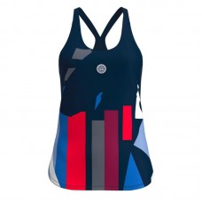 Bidi Badu New York Blu Scuro Rosso Maglietta da donna Bidi Badu New York Blu Scuro Rosso Maglietta da donna