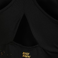 Bidi Badu Paris Nero Oro Maglietta Donna