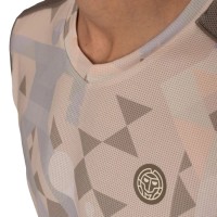 Bidi Badu Paris T-shirt Beige Marrone con Scollo a V