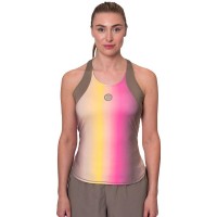 Camiseta Bidi Badu Spectrum Marron Amarillo Mujer