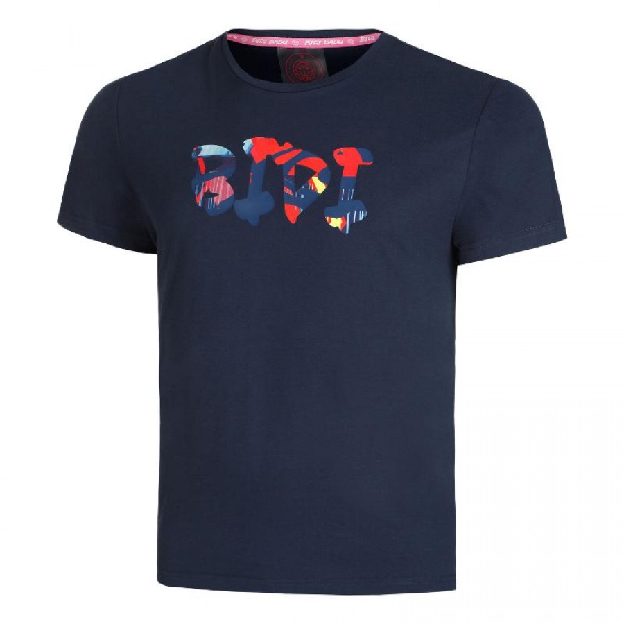 Camiseta Bidi Badu Artes Selvagens Chill Azul Oscuro Rojo Mix