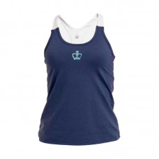 T-Shirt Bianca Blu Tallinn Corona Nera T-Shirt Bianca Blu Tallinn Corona Nera