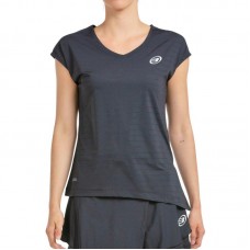 Maglietta Bullpadel Adoros nera bicolore Maglietta Bullpadel Adoros nera bicolore