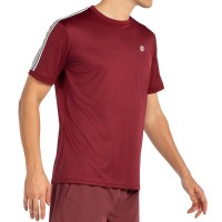 Camiseta Bullpadel Alder Vino Burdeos