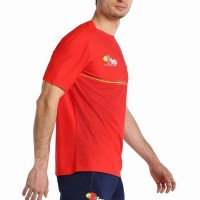 T-shirt rouge Bullpadel FEP Fang