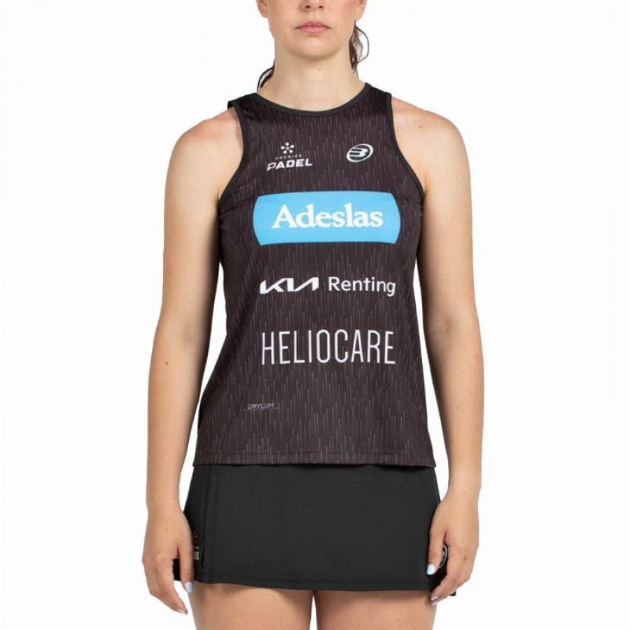 Camiseta Bullpadel Gemma Triay Premier Padel Abure Negro