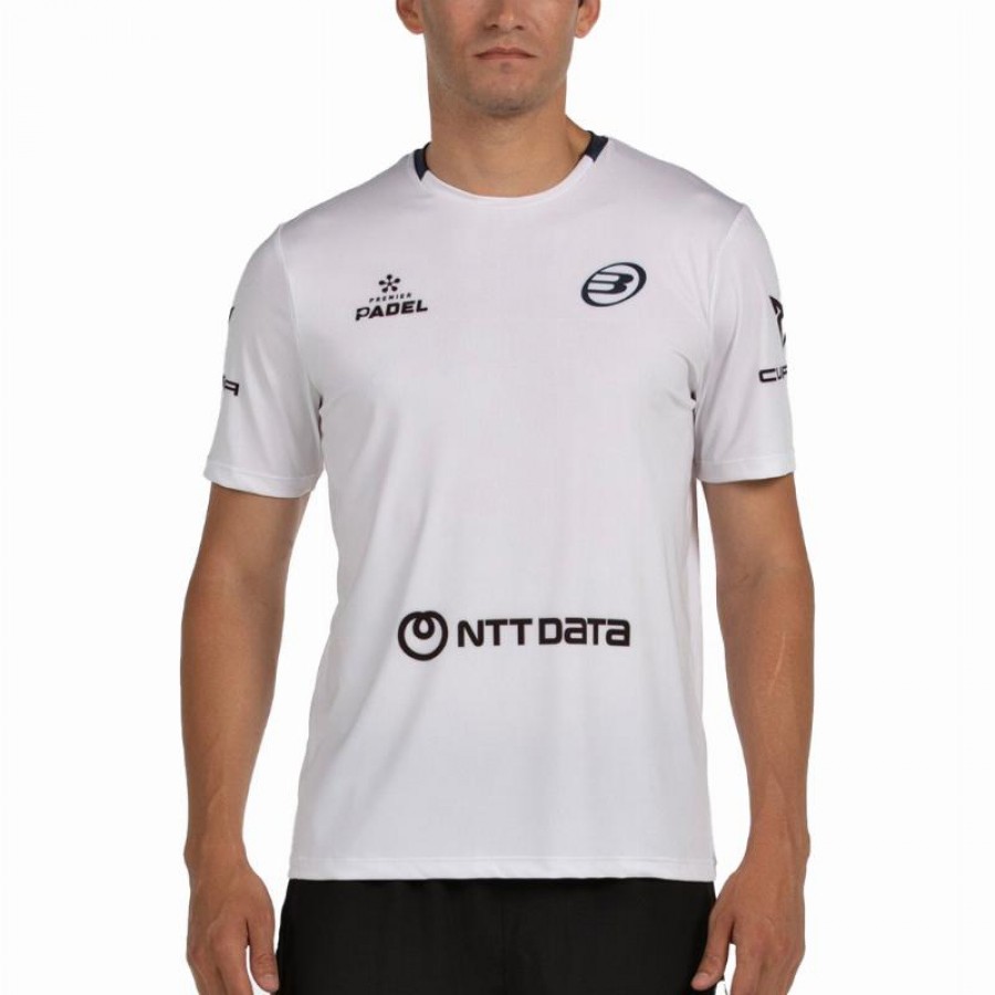 Bullpadel Juan Tello Premier Padel Lili White T-Shirt