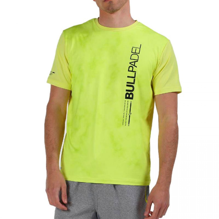 Camiseta de fluor de limão amarelo Bullpadel Maren