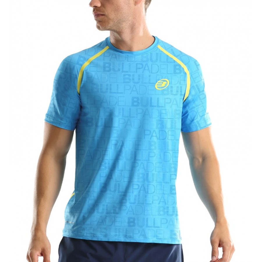 T-shirt Bullpadel Tauri ciano - Barata Oferta Outlet