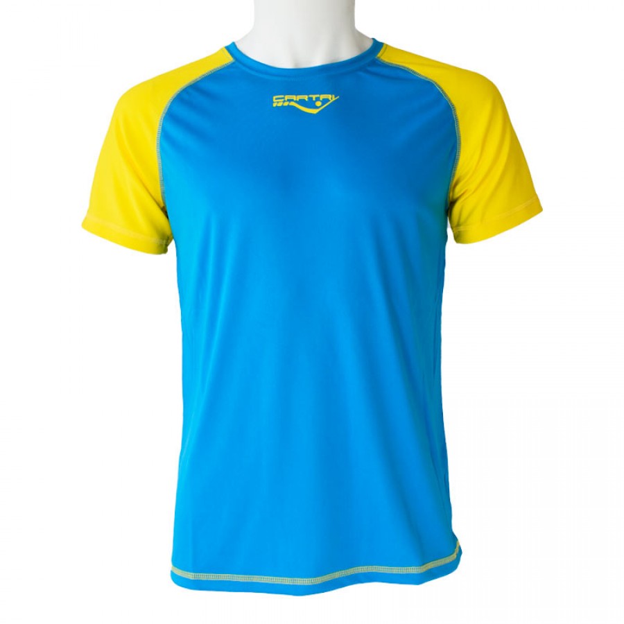 Camiseta Cartri Coach 2.0 Azul Amarillo