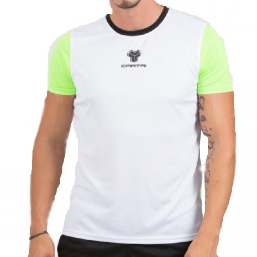 T-shirt Cartri Coach 3.0 Blanc Fluor