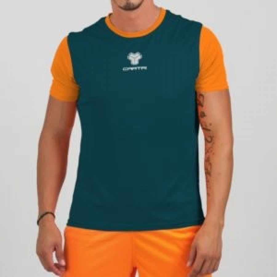 Camiseta Cartri Coach 3.0 Petroleo Naranja Junior