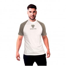 Cartri Match T-shirt Bianco Grigio Cartri Match T-shirt Bianco Grigio