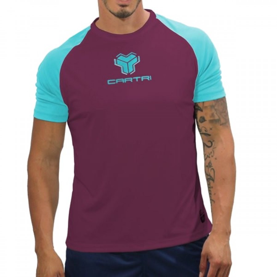 T-shirt Cartri Match Viola Blu