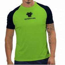 Camiseta Cartri Match Verde Negro Junior
