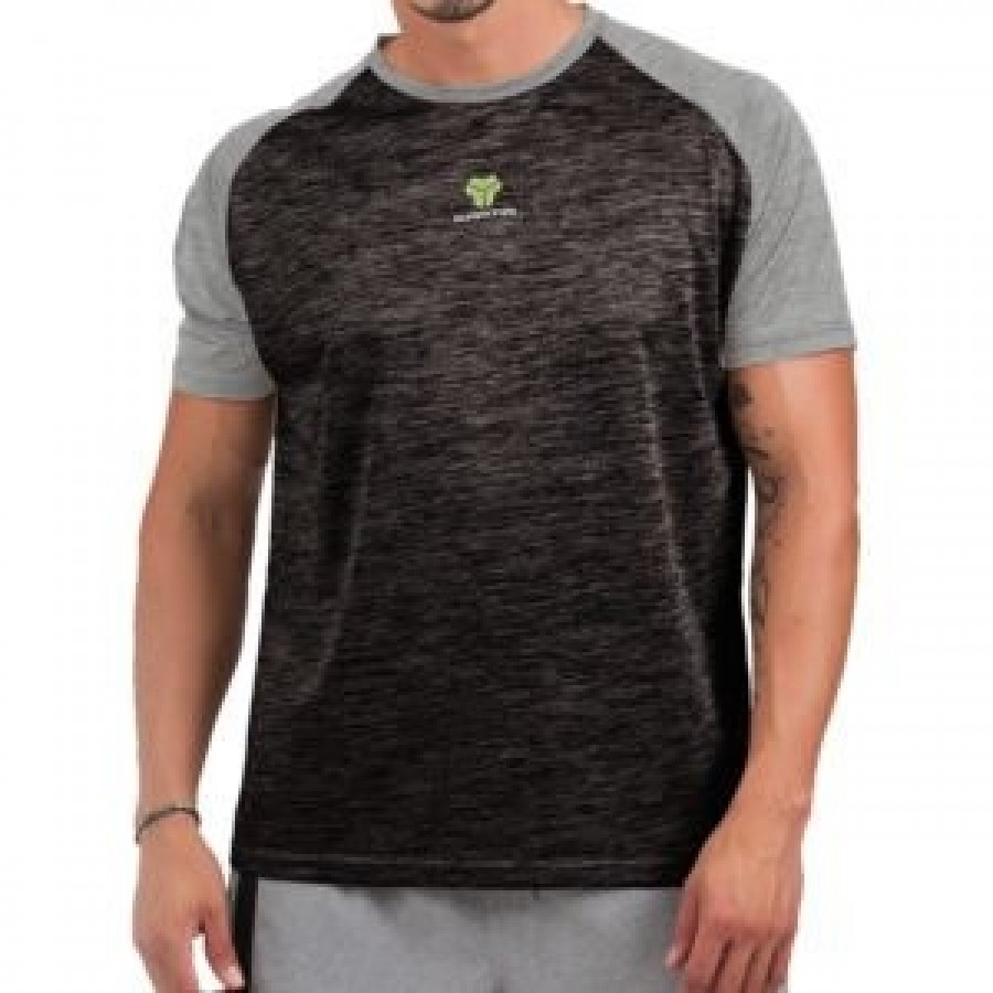 Camiseta Cartri Safiro Negro Gris Junior