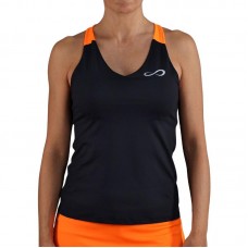 T-shirt noir orange diamant sans fin