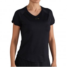 T-shirt noir en maille infinie