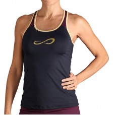 T-shirt Pupura noir minimal sans fin