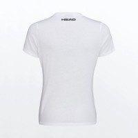 Head Button T-shirt Blanc Femmes
