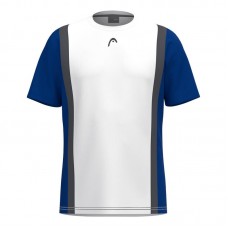Camiseta Head Club 25 Tech Branca Azul Royal Camiseta Head Club 25 Tech Branca Azul Royal