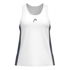 Camiseta Head Club 25 Tech White Royal Blue para Mulheres Camiseta Head Club 25 Tech White Royal Blue para Mulheres