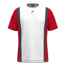 Camiseta Head Club 25 Tech Branco Vermelho Camiseta Head Club 25 Tech Branco Vermelho