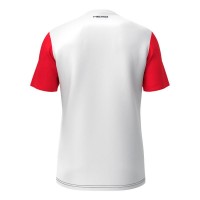 Head Club 25 Tech Bianco Rosso Maglietta Junior