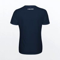 T-shirt Head Padel Font Blu Scuro Donna