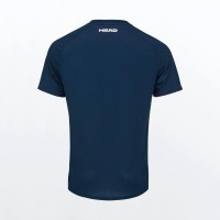 T-shirt Performance Testa Blu Scuro