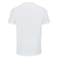 Head Performance T-shirt Blanc Vert Imprime