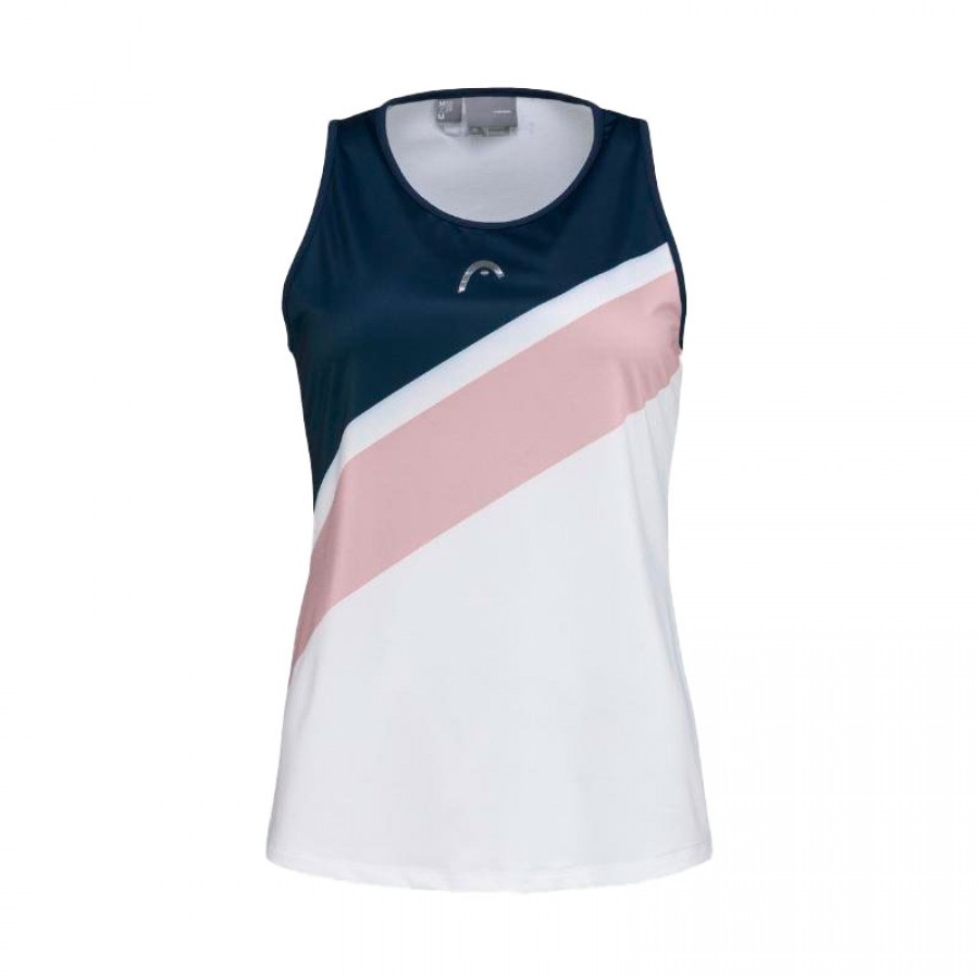 Head Performance T-shirt Stampa Rosa Bianco