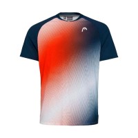 Camiseta Head Performance Stampa Mandarina