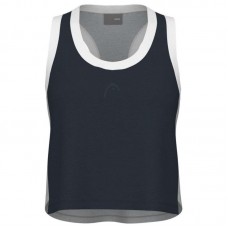 Camiseta Head Play Crop Top Azul Marino Gris Mujer Camiseta Head Play Crop Top Azul Marino Gris Mujer