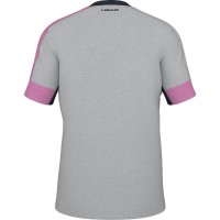 T-Shirt Head Play Tecnologia Rosa Cinzento