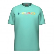 Camiseta Head Rainbow Turquesa