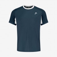 T-shirt Head Slice bleu marine blanc